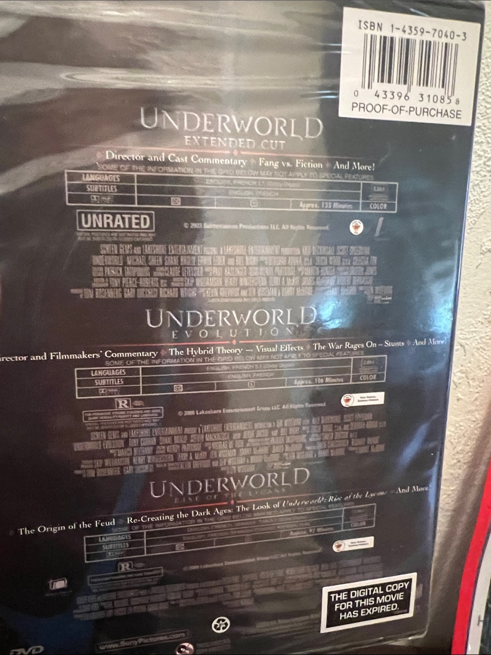 #2443*Underworld Trilogy - Black/Gray - Picture 4 of 16
